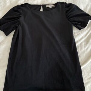 LOFT Black Velvet Top size small